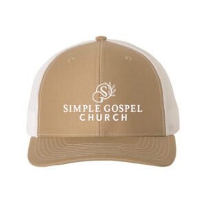 Simple Gospel Church Sports Hat in Tan